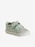 Baskets scratchées bébé en toile blanc+bleu glacier+lot rose+rose imprimé+vert imprimé marguerites+violet imprimé 35 - vertbaudet enfant 