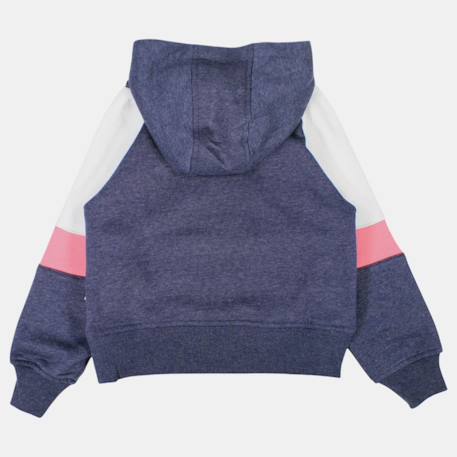 Sweat à capuche fille imprimé Gris+Marine+Rose 9 - vertbaudet enfant 