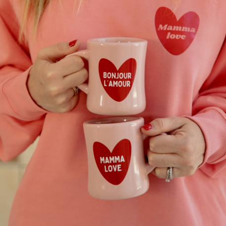 Mug mamma love Rouge, blanc 2 - vertbaudet enfant 