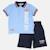 Ensemble polo et short bébé garçon été Bleu+Vert 3 - vertbaudet enfant 