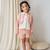 Gilet bébé en tricot poésie d'été Rose 5 - vertbaudet enfant 
