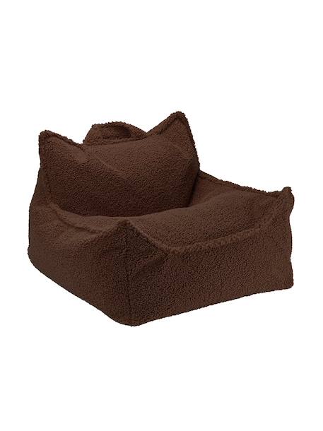 Pouf poire chambre enfant - fauteuil comfortable en teddy Biscuit+Cream white+Guava+Maple+Matcha+Warm hazel 30 - vertbaudet enfant 