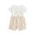Ensemble salopette bébé et t-shirt auguste Sable 3 - vertbaudet enfant 