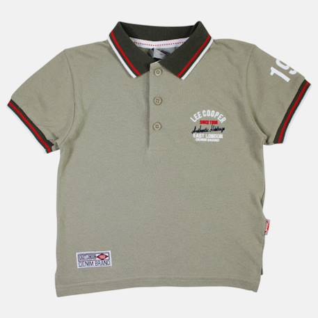 Ensemble polo et short  bébé   garçon imprimé  col chemise Bleu+Kaki+Orange 11 - vertbaudet enfant 