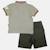 Ensemble polo et short  bébé   garçon imprimé  col chemise Bleu+Kaki+Orange 10 - vertbaudet enfant 