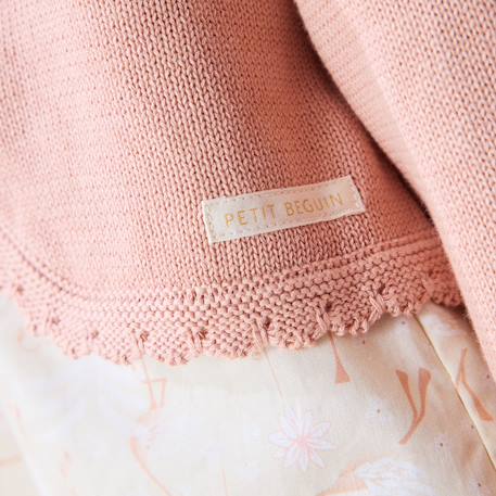 Gilet bébé en tricot poésie d'été Rose 6 - vertbaudet enfant 