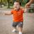 Ensemble polo et short  bébé   garçon imprimé  col chemise Bleu+Kaki+Orange 14 - vertbaudet enfant 