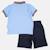 Ensemble polo et short bébé garçon été Bleu+Vert 4 - vertbaudet enfant 