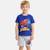 Ensemble garçon t-shirt manches courtes et short spider-man Gris+Rouge 1 - vertbaudet enfant 