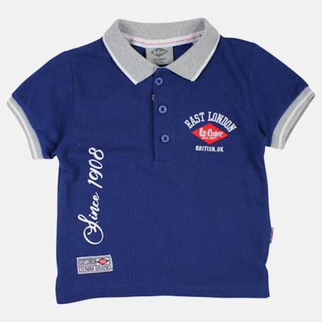 Ensemble polo et short bébé garçon été Gris+Marine 11 - vertbaudet enfant 