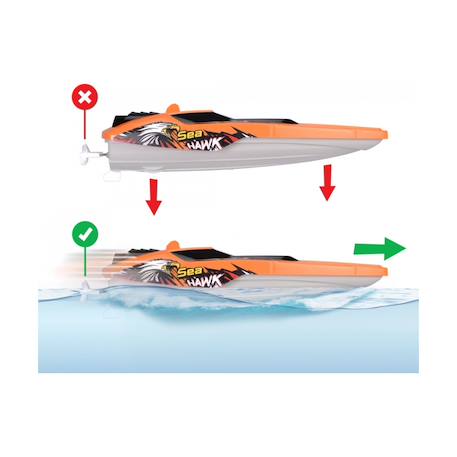 Bateau télécommandé  rc rc sea hawk rtr Orange 4 - vertbaudet enfant 