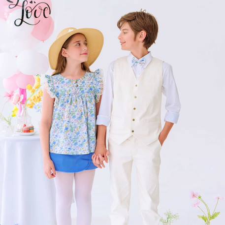 Pantalon costume   coupe chino  ambroise Beige clair 5 - vertbaudet enfant 