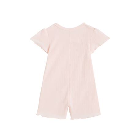 Barboteuse bébé en pointelle badian Rose 3 - vertbaudet enfant 