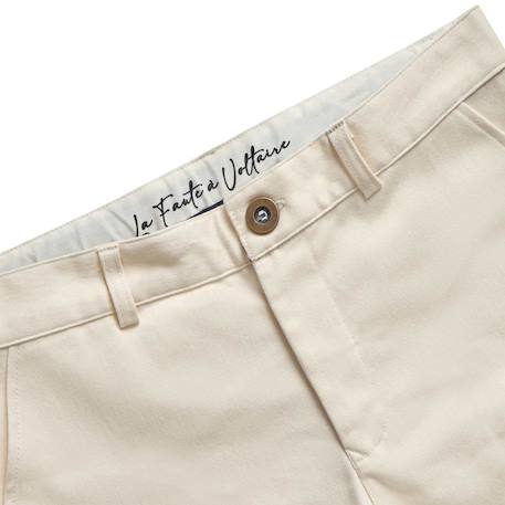 Pantalon costume   coupe chino  ambroise Beige clair 4 - vertbaudet enfant 