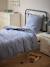 Housse de couette percale de coton 'vichy' Vichy curry+Vichy marine 8 - vertbaudet enfant 