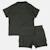 Ensemble chemiser et short  bébé   garçon imprimé  col chemise Gris+Kaki+Marine 10 - vertbaudet enfant 