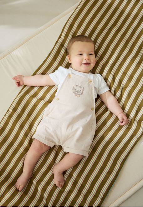 Bébé-Ensemble-Ensemble salopette bébé et t-shirt auguste