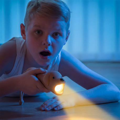 Lampe torche animaux en silicone pour enfants Beige+Bleu ciel+Camel+Écru+Marron+Orange+Rose+Taupe+Vert 47 - vertbaudet enfant 