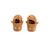 Chaussons bébé en gaze de coton gabin Ocre 3 - vertbaudet enfant 