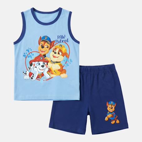 Ensemble garçon débardeur et short paw patrol Bleu 4 - vertbaudet enfant 