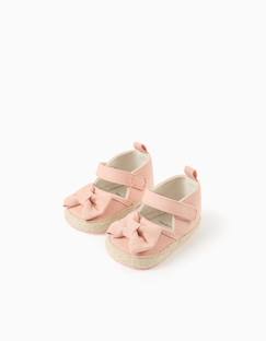 Chaussures-Ballerines en toile avec nœud