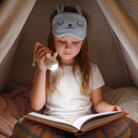 Lampe torche animaux en silicone pour enfants Beige+Bleu ciel+Camel+Écru+Marron+Orange+Rose+Taupe+Vert 4 - vertbaudet enfant 