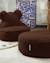 Pouf enfant ottoman rond - coussin de sol déhoussable en teddy Biscuit+Cream white+Guava+Maple+Matcha+Warm hazel 31 - vertbaudet enfant 