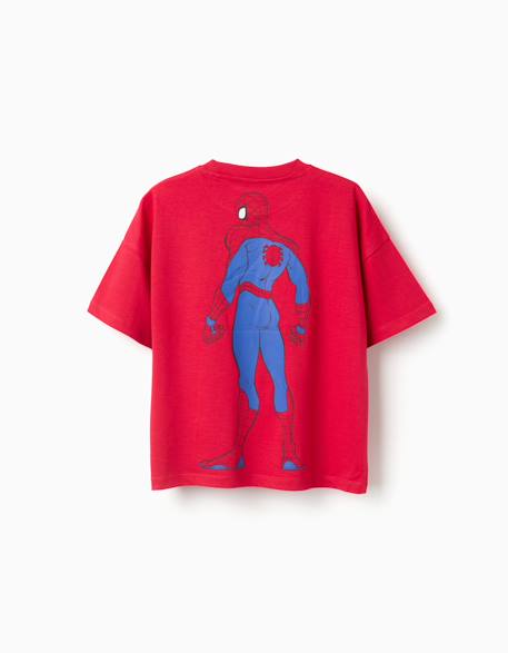 T-shirt en coton avec imprimés spider-man Rouge 2 - vertbaudet enfant 
