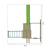 Aire de jeux xxl double plateforme tilleul bois fsc® Marron - bleu - vert 5 - vertbaudet enfant 