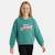 Sweat fille imprimé Blanc+Rose+Vert 11 - vertbaudet enfant 