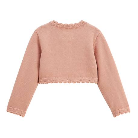 Gilet bébé en tricot poésie d'été Rose 3 - vertbaudet enfant 