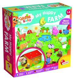 Jouet-Jeux éducatifs-Puzzles-Puzzle 3D et Animaux de la Ferme - Carotina Baby Maxi Ferme