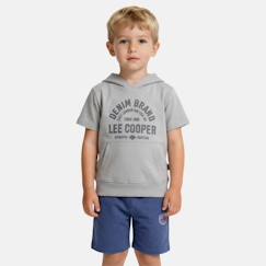 Ensemble sweat à capuche manches courtes et short garçon  - vertbaudet enfant