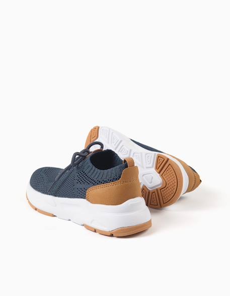 Baskets flyknit à lacets Bleu foncé 3 - vertbaudet enfant 
