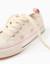 Baskets en toile avec motif floral brodé Beige clair 4 - vertbaudet enfant 