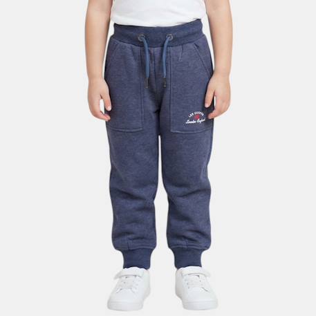 Pantalon de jogging fille Marine+Noir+Rose 1 - vertbaudet enfant 