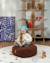 Pouf enfant ottoman rond - coussin de sol déhoussable en teddy Biscuit+Cream white+Guava+Maple+Matcha+Warm hazel 30 - vertbaudet enfant 