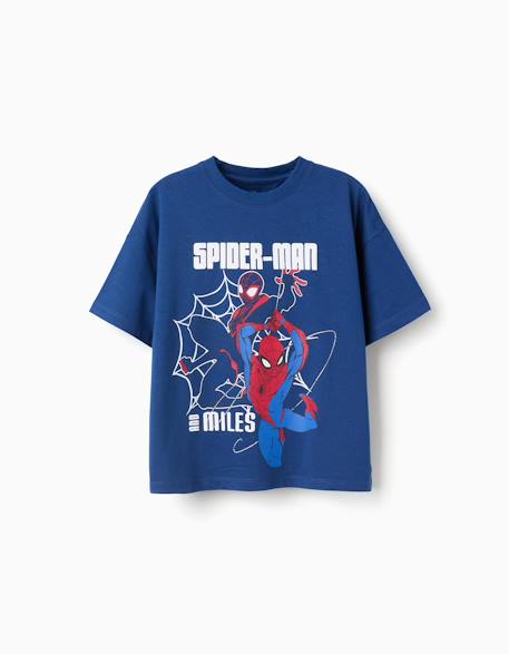 Garçon-T-shirt en coton avec imprimé spider-man