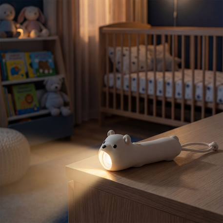 Lampe torche animaux en silicone pour enfants Beige+Bleu ciel+Camel+Écru+Marron+Orange+Rose+Taupe+Vert 24 - vertbaudet enfant 