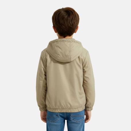 Veste garçon  à capuche Beige+Kaki+Marine+Noir 3 - vertbaudet enfant 
