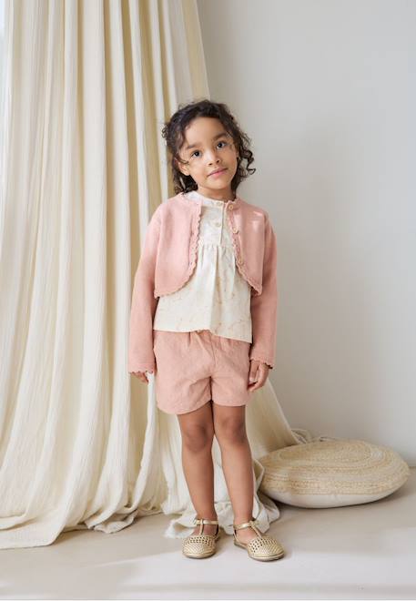 Bébé-Gilet bébé en tricot poésie d'été