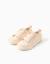 Baskets en toile avec motif floral et lacets Beige clair 2 - vertbaudet enfant 