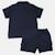 Ensemble chemiser et short  bébé   garçon imprimé  col chemise Gris+Kaki+Marine 16 - vertbaudet enfant 