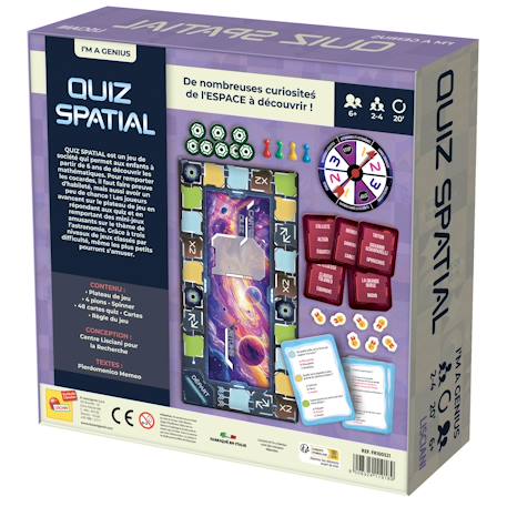 I'm genius – quiz spatial : le jeu d'astronomie pour jeunes explorateurs MULTICOLORE 2 - vertbaudet enfant 