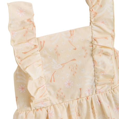 Robe enfant en popeline poésie d'été Vanille 4 - vertbaudet enfant 