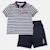Ensemble polo et short bébé garçon été Gris+Marine 9 - vertbaudet enfant 