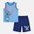 Ensemble garçon t-shirt sans manches et short lilo & stitch Marine 3 - vertbaudet enfant 