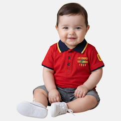 -Polo avec son short à motifs assorti