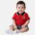 Polo avec son short à motifs assorti Jaune orangé+Rouge 7 - vertbaudet enfant 