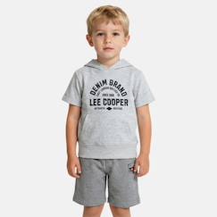 -Ensemble sweat à capuche manches courtes et short garçon